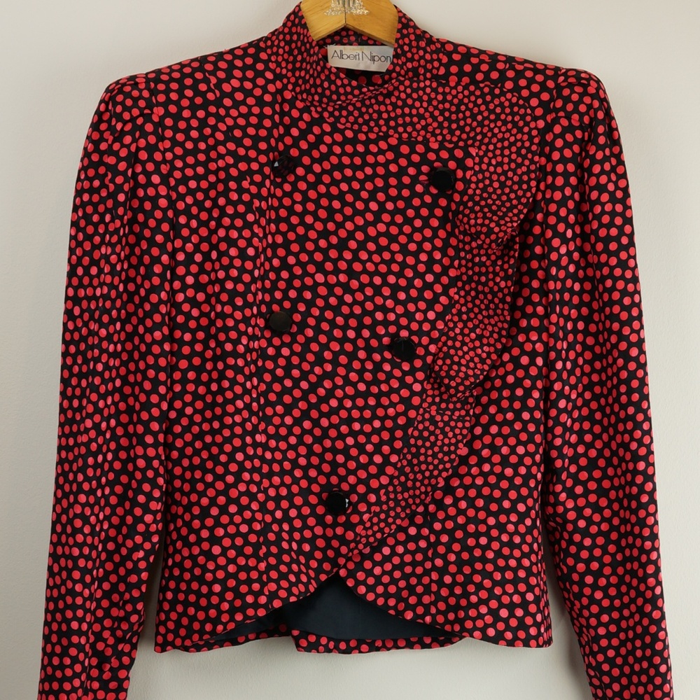 Vintage Silk Albert Nipon Jacket